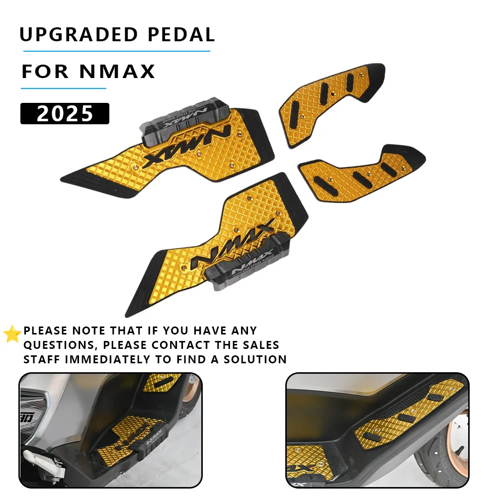 

MTKRACING для YAMAHA NMAX 2025, подставка для ног мотоцикла, подножка, подушечки для ног, пластина для педали, подножки, аксессуары