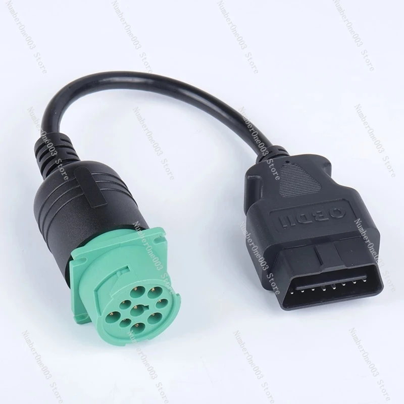 

Suitable for Cummins Diagnostic Plug 9-pin Cable J1939-9PIN To OBD2 16Pin Adapter Cable