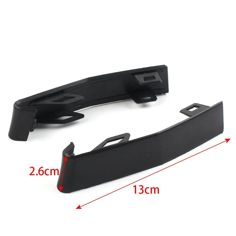 ABUM-1 paire de garniture de moulage latérale de pare-chocs avant de voiture ABS noir adapté pour Land Rover Range Rover Velar 2017-2021, R & L LR105599 LR10
