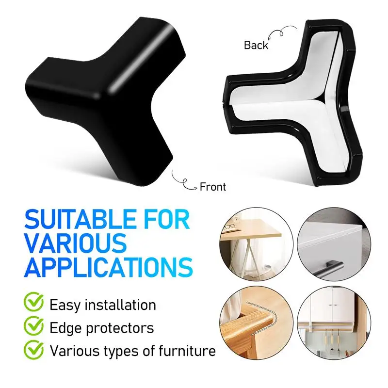 4Pcs Corner Table Protectors Edge ProtectorsFurniture Corner Guards Baby Safety Corner Bumpers For Tables Desks Cabinets Office