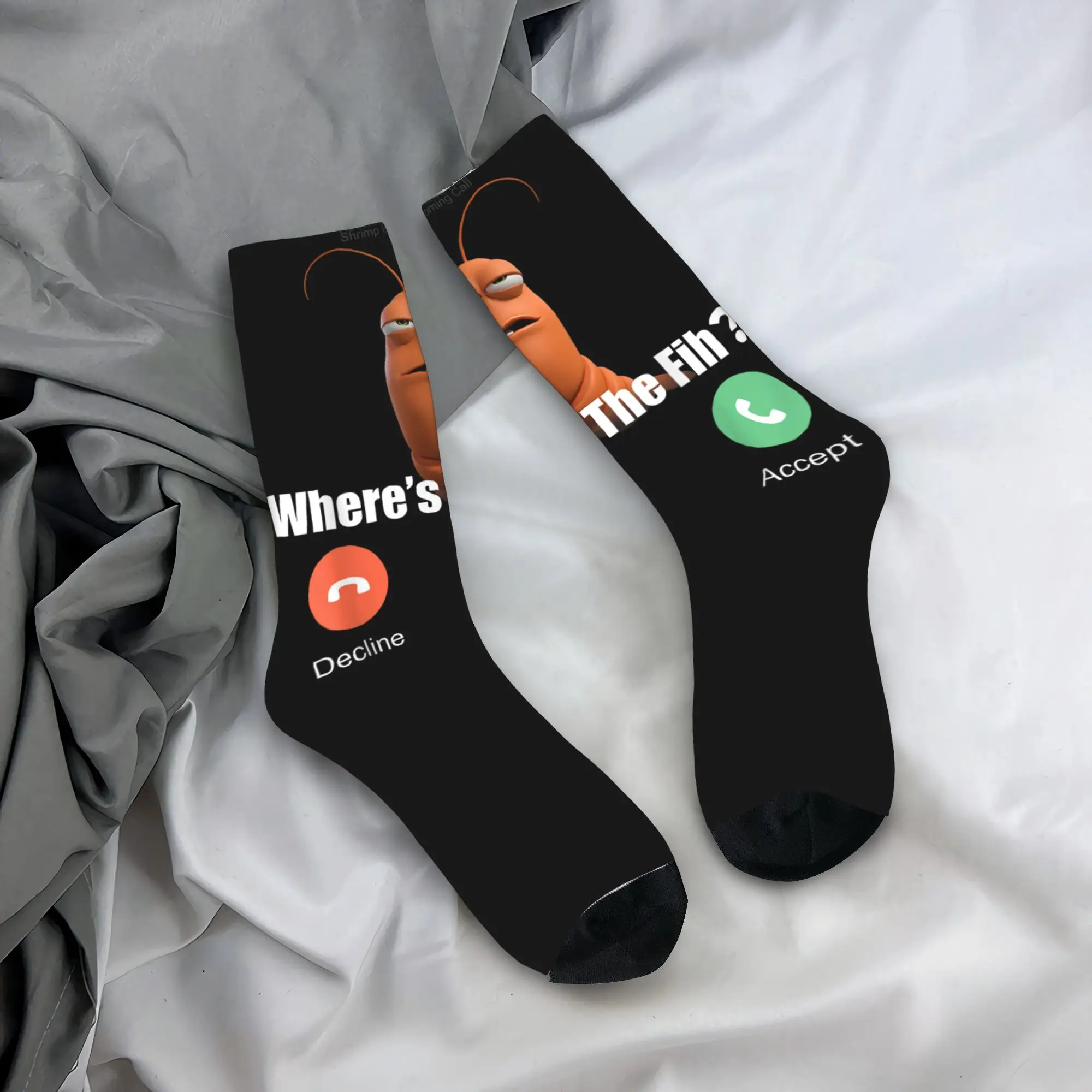 الكبار الرجال الجوارب مضحك الأسماك يدعو الروبيان الدعوة القادمة أين هو جوارب Fih الخريف الجوارب سكيت المضادة للانزلاق الجوارب