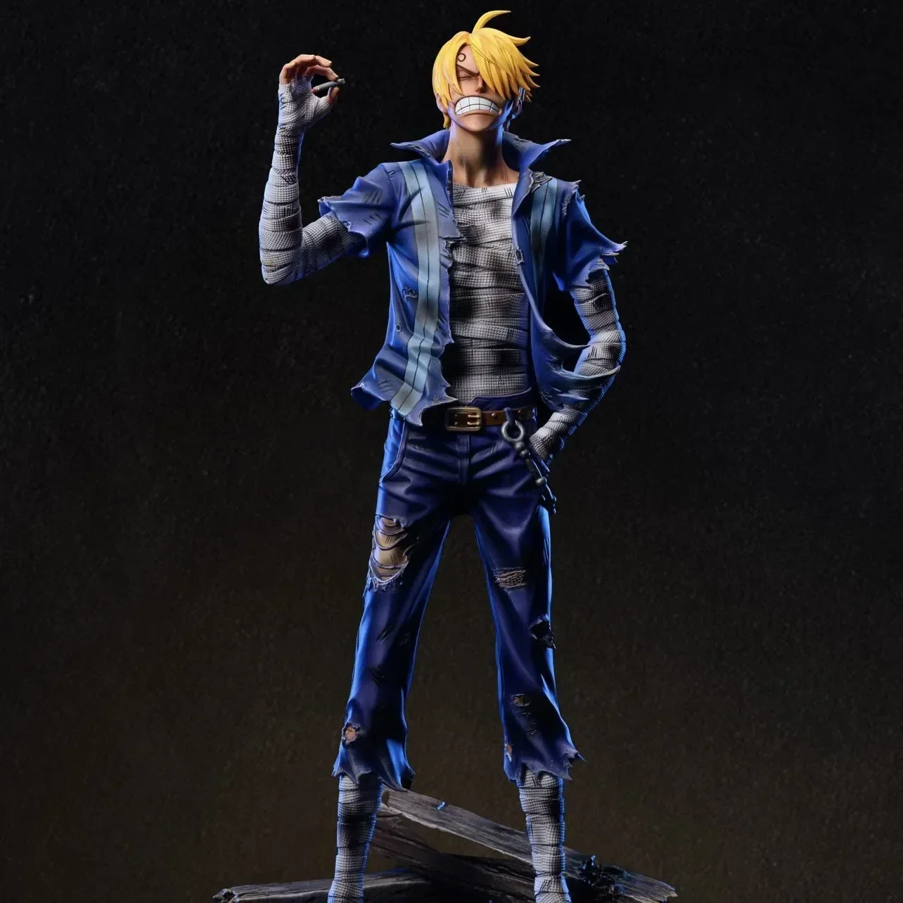 30cm jednoczęściowa figurka Anime Roronoa Zoro Vinsmoke Sanji stojąca figura Pvc figurka Model kolekcja zabawki dla chłopca prezenty