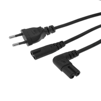 Fengyidz EU To IEC 320C C7 AC power cord Schuko CEE7/16 to C7 Firgure 8 Power lead cable for samsung Philips Sony LED TV,300cm