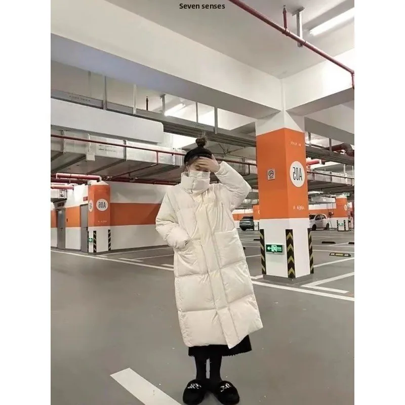 

Зима 202, женское хлопковое пальто средней длины выше колена, теплое, уютное, модное, длинное хлопковое пальто Sve Fly-Fly Sve