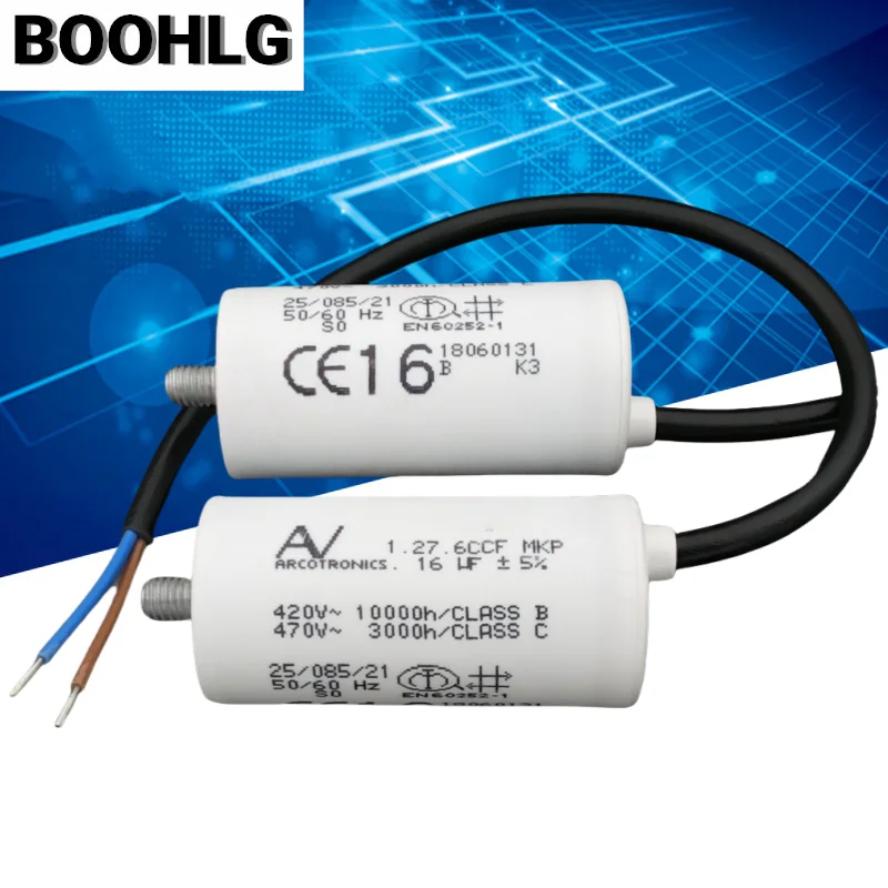 

1PCS AV 1.27.6CCF 16uF Motor Start Capacitor