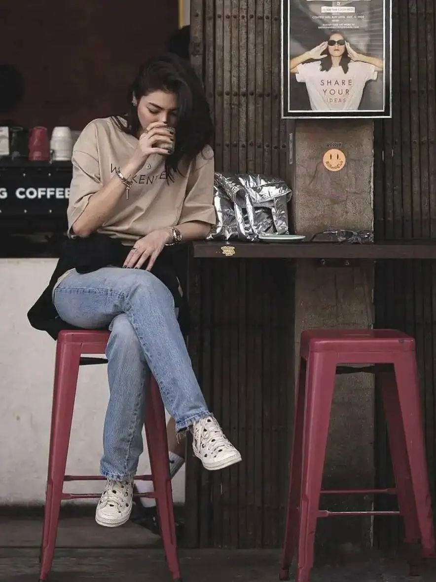 T-pop New Thailand Stars Drama BlankTheSeries fayeyoko faye yoko Costume casual loose student short-sleeved t-shirt Gift