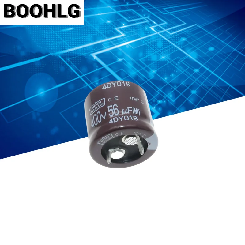 2PCS 100% Original 56UF 400V สีดําเพชร Electrolytic Capacitor 400V 56UF 22X20 105 องศา