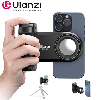 Ulanzi MA35 Phone Selfie Booster Handle Grip Bluetooth Photo Stabilizer Holder Magsafe Shutter iPhone Mobile Stand