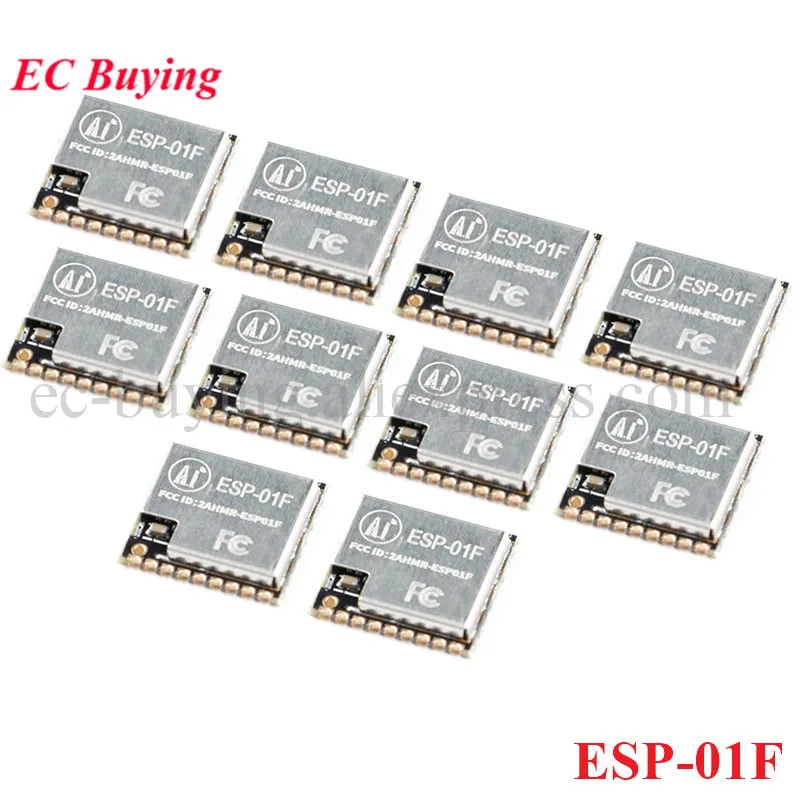 10pcs/1pc ESP-01F ESP8285 Serial Port to WIFI Wireless Module Antenna IOT ESP 01F Wireless Transparent Transmission Smart Home