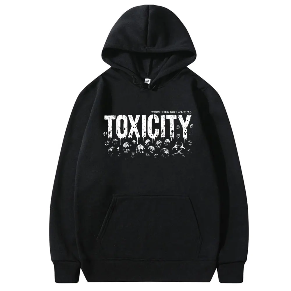 

Vintage System of A Down Toxicity Skeleton Album Graphic Hoodie Men Women 90s Rock Alternative Metal Oversized Hooded Sweatshirt