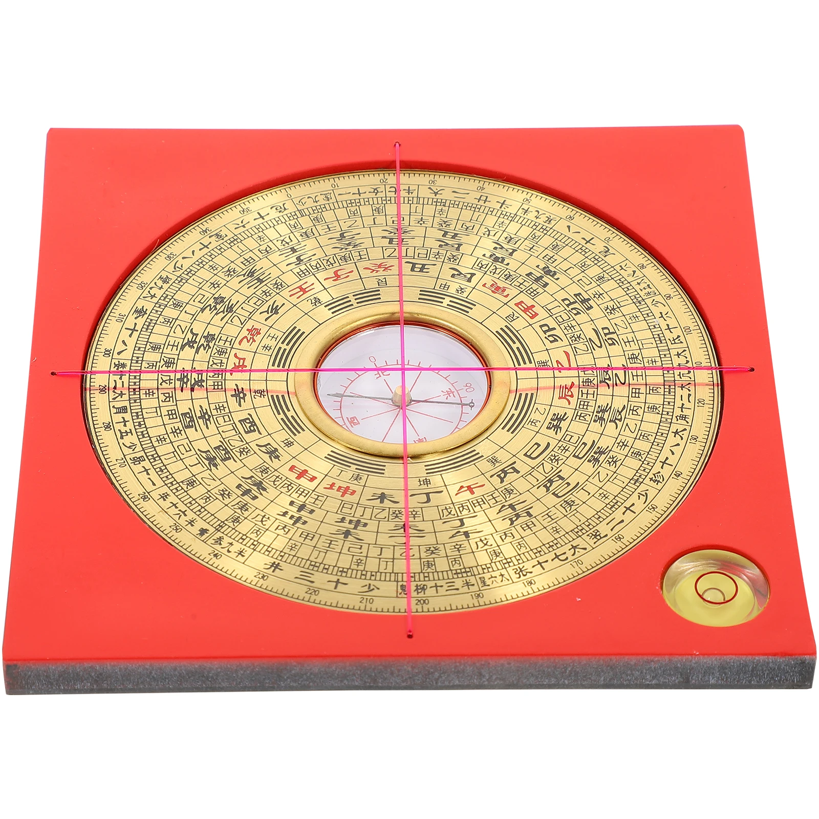 

1 set Copper 3 Inch Golden Surface Decorative Bagua Plate Bagua Plate Chinese Craft Direction Tool Vintage Item