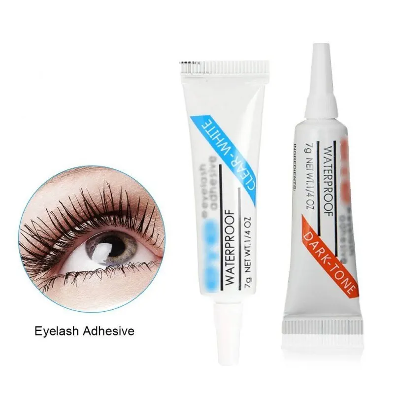 Professional Quick Dry False Eyelashes Glue Clear White and Dark Black Waterproof Eye Lash Glue Adhesive Makeup Tools