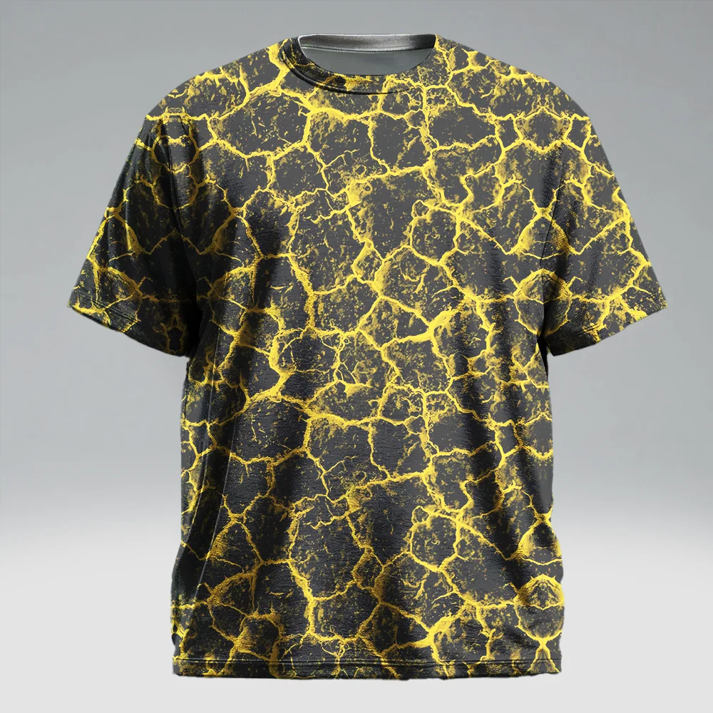 

Мужская футболка больших размеров S-9xl — визуальная футболка с коротким рукавом: Modern Bold — прочный материал, тонкие неоновые градиенты,