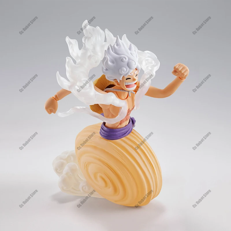 Bandai S.H.Figuarts One Piece MONKEY.D.LUFFY GEAR5 FUTURE ISLAND EGGHEAD Figur Model Jadi Anime Action Toy Hadiah Kejutan