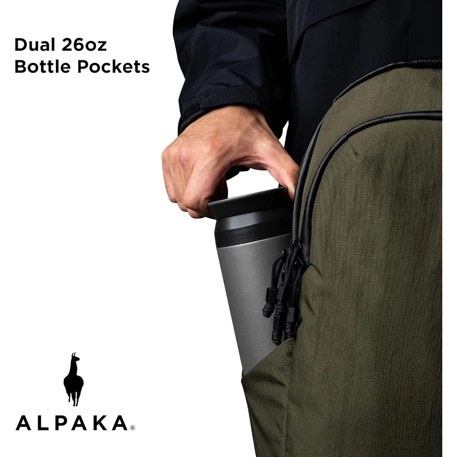 حقيبة ظهر ALPAKA Bravo سعة 23 لترًا - حقيبة ظهر للكمبيوتر المحمول تناسب أجهزة الكمبيوتر مقاس 16 بوصة وحاملات زجاجات المياه مبطنة بالصوف لحماية الأعمال #6