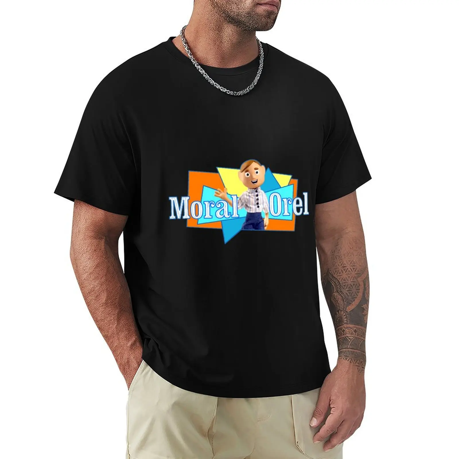 Moral Orel LOGO T-Shirt Christmas Casual Short Sleeve Top