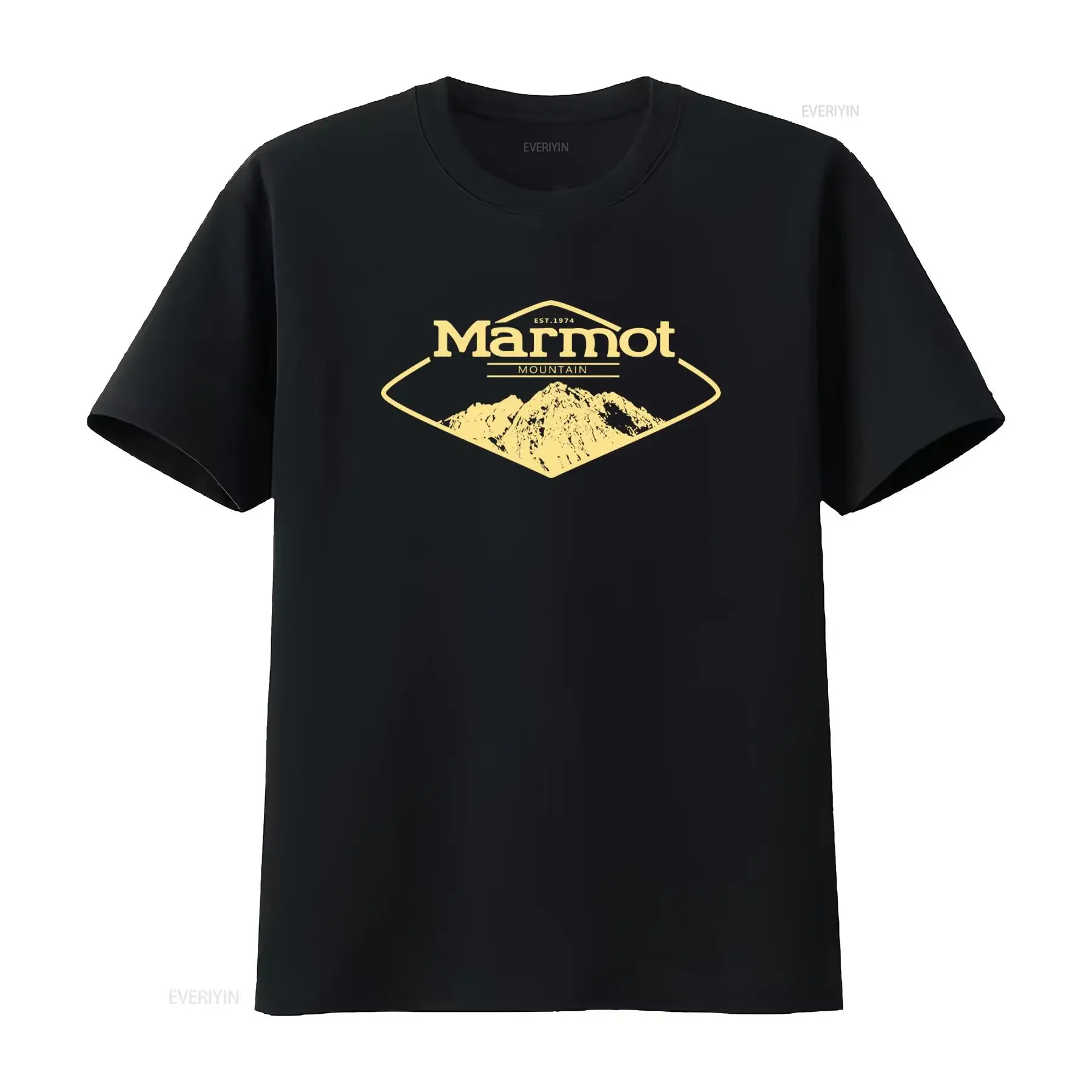 Marmot Mens Organic Cotton Mountain T Shirt Street Wear Print Sizes S 3Xl vintage Washed graphic Stylish Slightly Casual