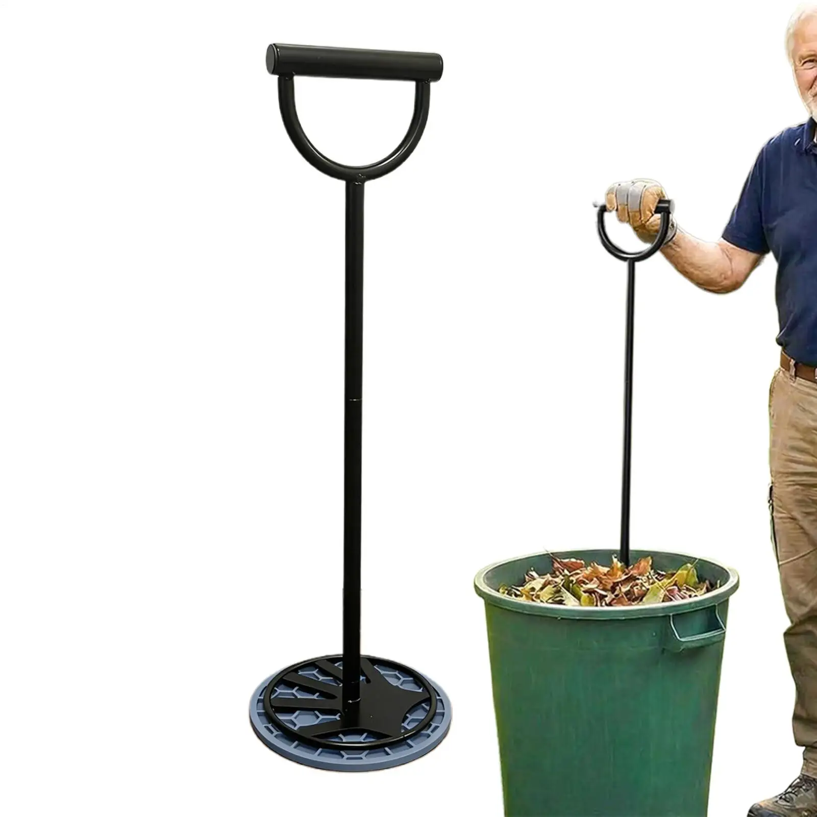 Trash Compaction Tool Manual Metal Garbage Multi-Functional Kitchen Gadgets Home Waste Trash Can Leafs Compaction Tool