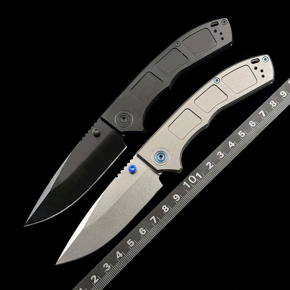 BM 748 Narrows Titanium M390 Blade Folding Knife Outdoor Camping Hunting Pocket EDC Utility Knife