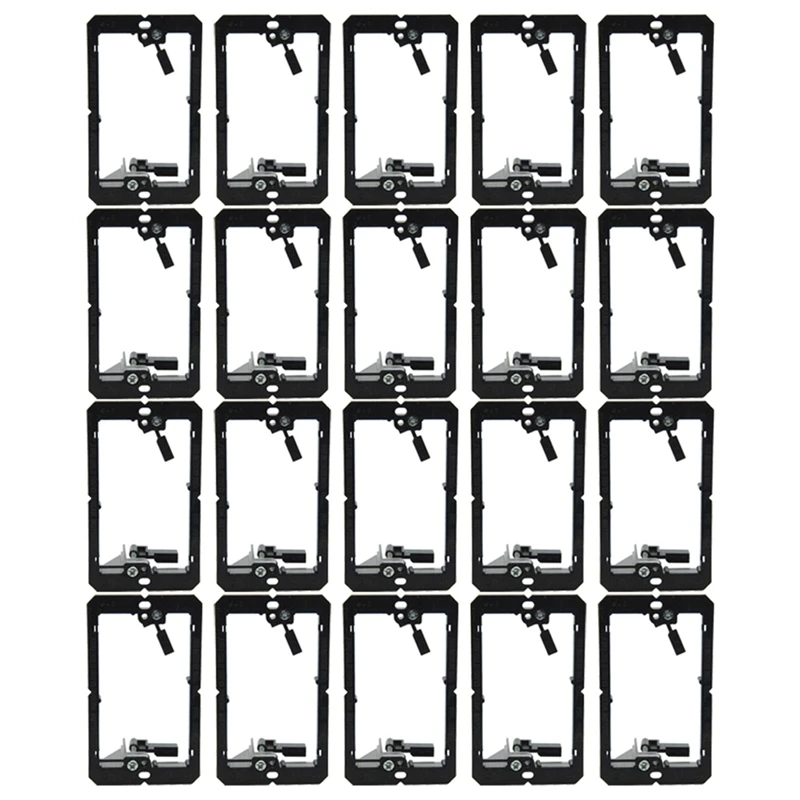 Single-Gang (1-Gang) Low Voltage Wall Plate Mounting Brackets Easy Install Easy To Use 20PCS