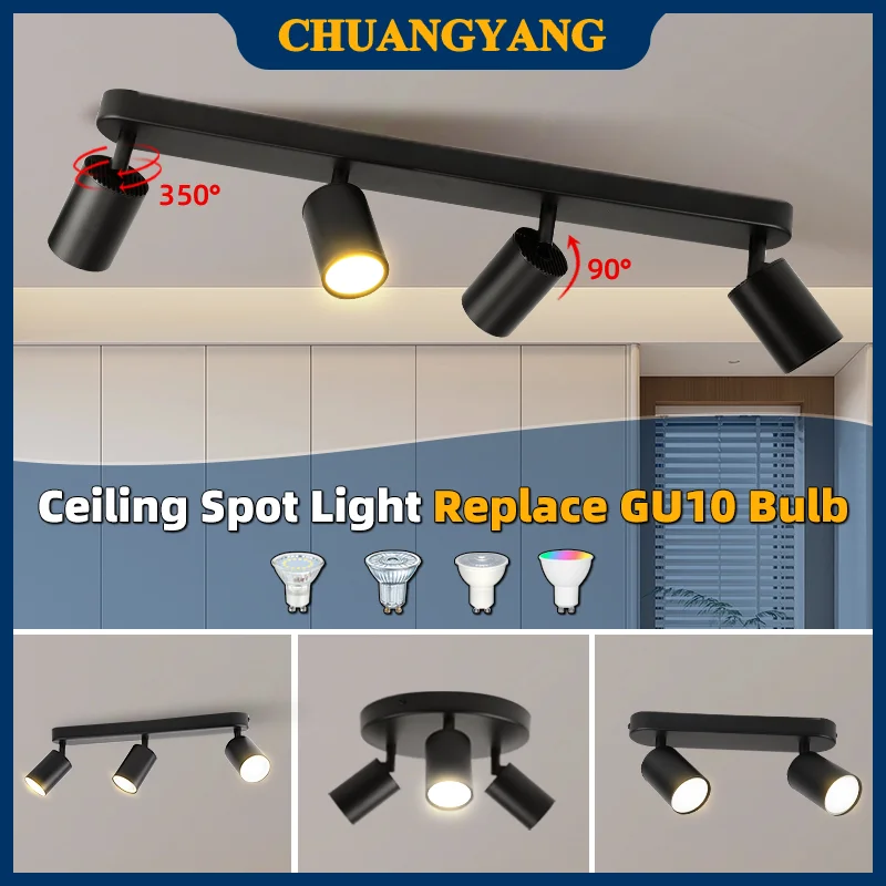 

Replace Gu10 Led Ceiling Lights Surface Mounted Ceiling Spot Led Light For Living Room Track Lamp House Decoration Corridor 220V