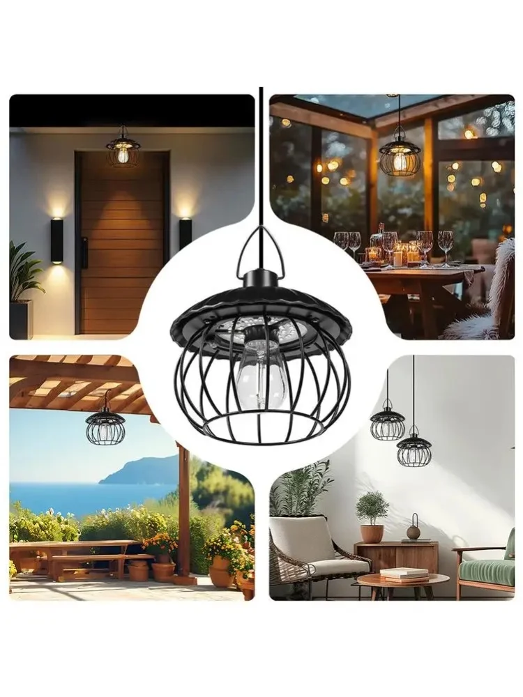 Geteilte Kürbis-Solarleuchten mit 3M Kabel, mit Fernbedienung und Timer, IP65 wasserdichte solarbetriebene Außenleuchten für Hof, Terrasse, Pergola.