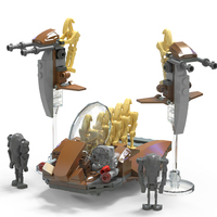 New MOC Movie Space War Platoon Attack Building Blocks Set Destroyer Robot and Imperial Troop Transport Bricks Toys For Children