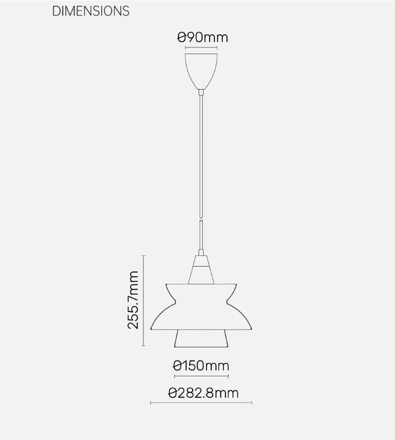 Lampe suspendue au design nordique moderne, Luminaire décoratif d'intérieur, idéal pour une salle à manger, une chambre à coucher ou un Bar