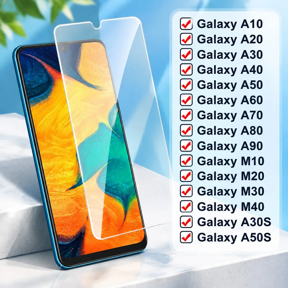 Tempered Glass For Samsung Galaxy M34 5G M35 M51 M52 5G M53 M54 M55 Screen Protector For Samsung Galaxy M56 M62 M12 M11 M13 M14
