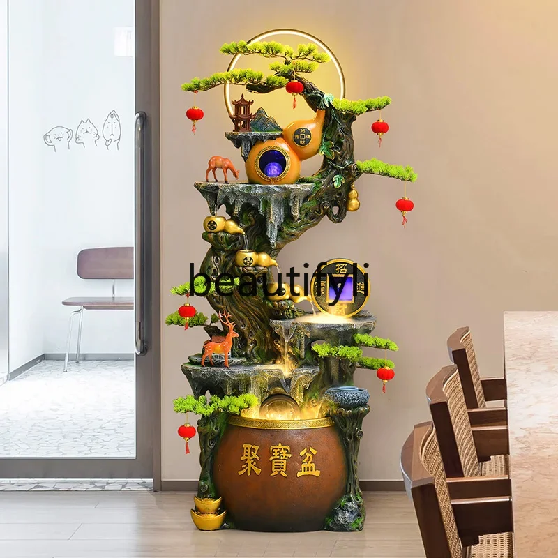 gourd water system landscape flowing water ornament yard landscaping decoration ceramic pot circulation feng shui gift