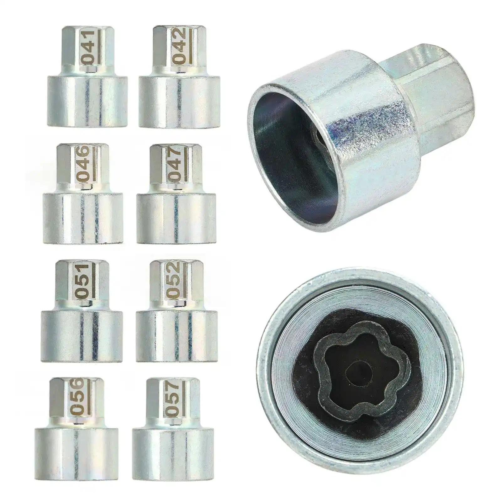 Wheel Lock Key Wheel Lock Key Anti Theft Lugnut Socket Replace for BMW 1 3 5 6 7 Series X1 X2 X3 X4 X5 X6 Z4 Wheel Lock Lug Nut