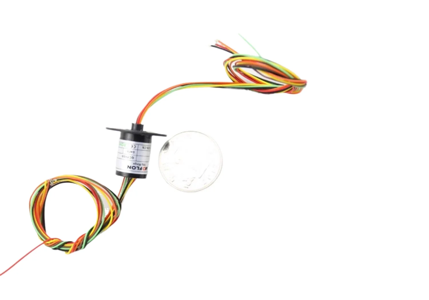 Moflon MMC182 Miniature Slip Ring OD 12.5mm L 18.2mm 6 Wires 2A Gold-Gold Contact
