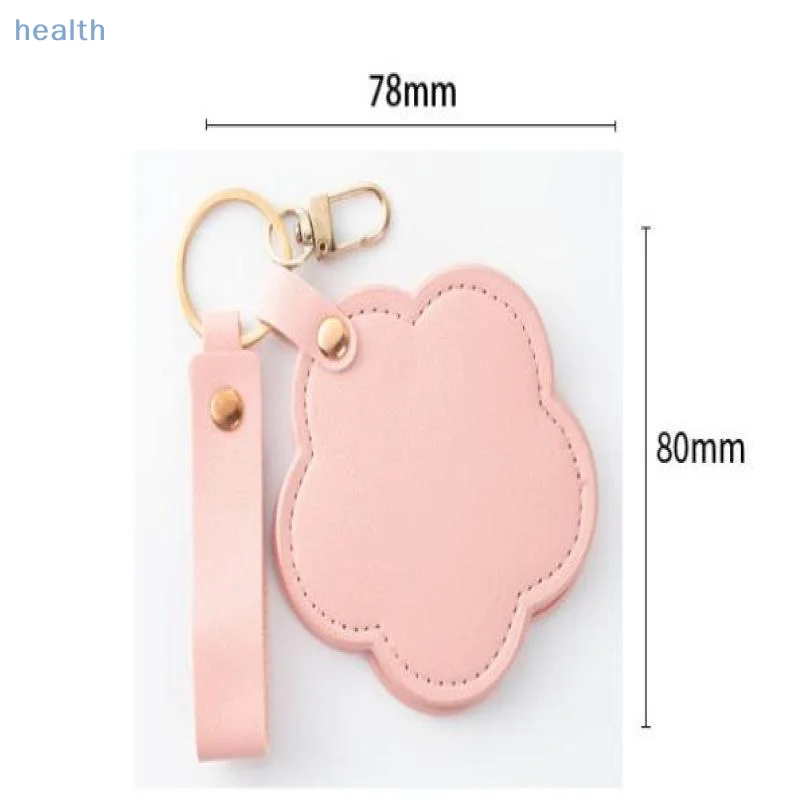 حقيبة ظهر صغيرة من جلد البولي يوريثان معلقة سلسلة مفاتيح محمولة للنساء حزمة مرآة لوضع مساحيق التجميل كيرينغ لطيف صغير ملحق سيارة كيرينغ هدية