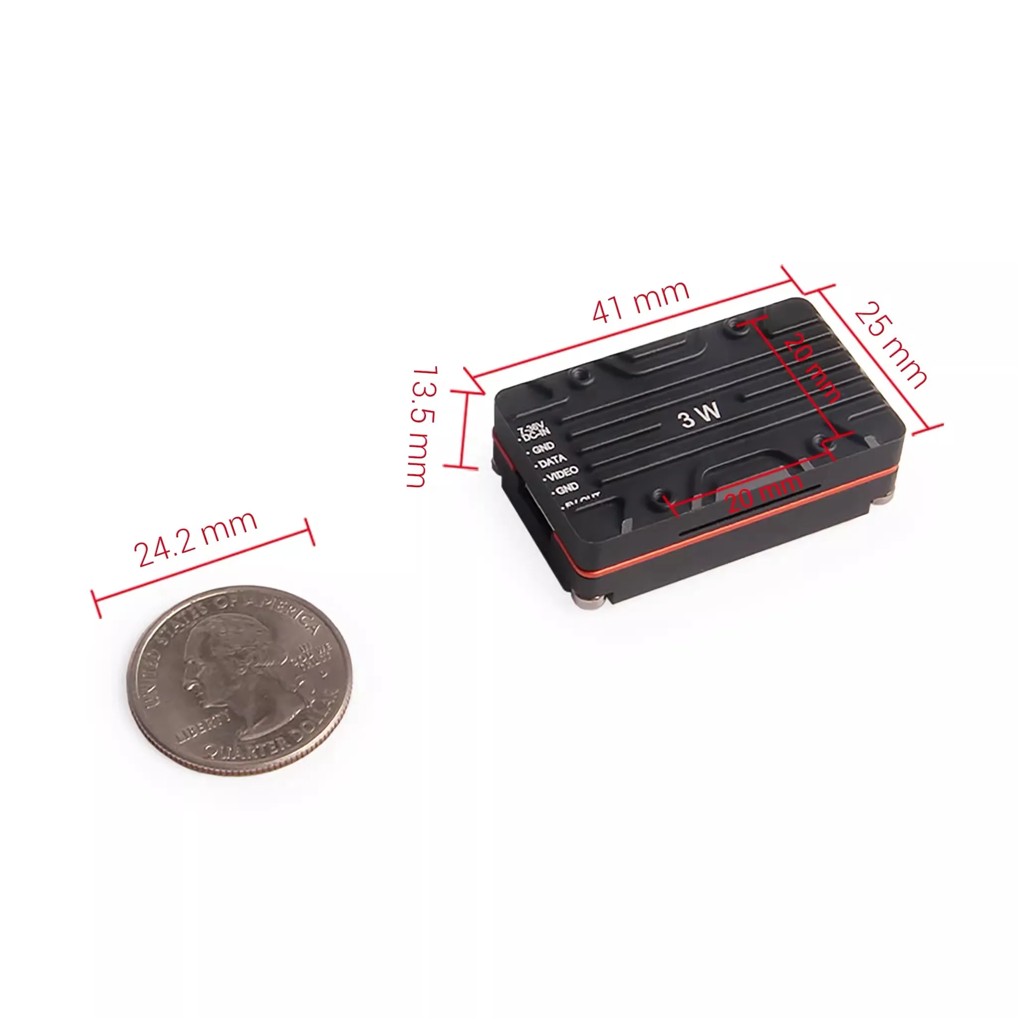 Transmisión de imágenes VTx de alta potencia para Holybro Atlatl HV 5,8G 3w, accesorios para drones de baja latencia de largo alcance, transmisión de imágenes