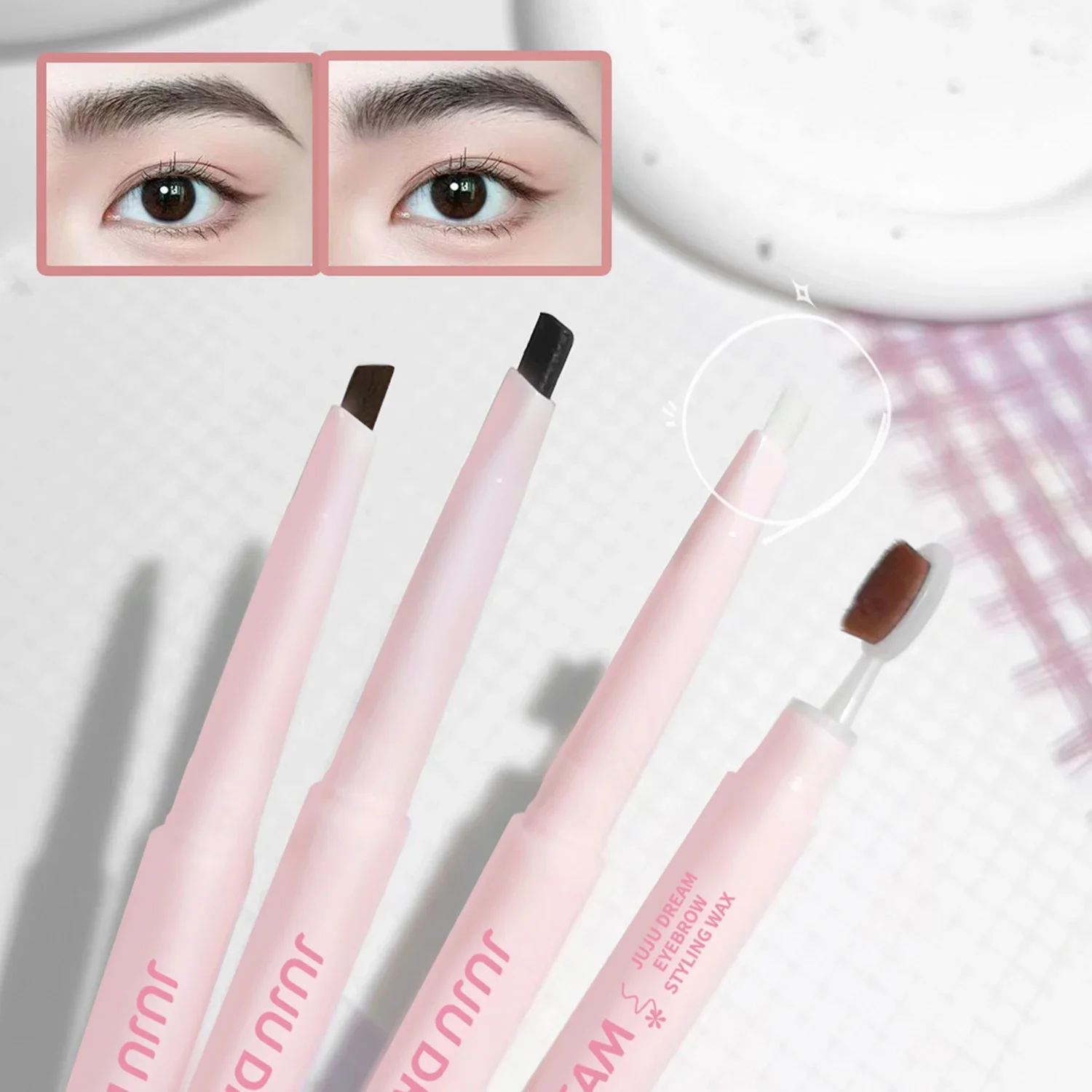 JUJU DREAM Eyebrow Styling Wax Waterproof and sweat-proof long-lasting natural brightening eyebrow pen