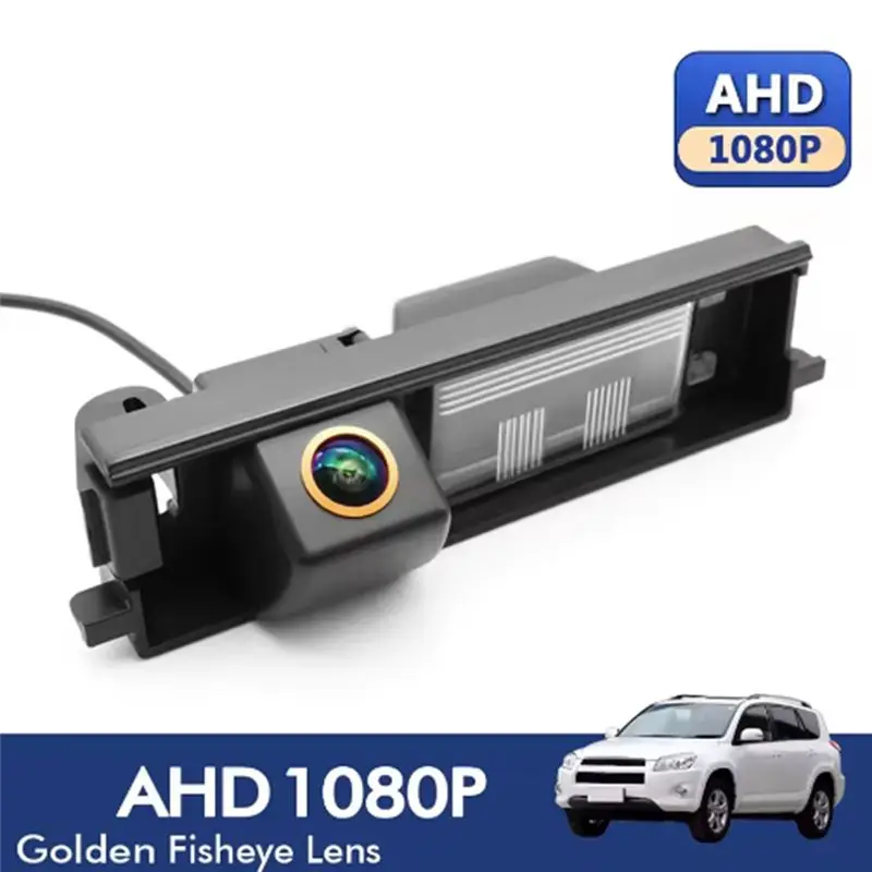 A99F-Car Rear View Camera AHD 1080P 180 Degree Fish Eye Lens Reverse Backup Camera For Toyota RAV4 2000-2012
