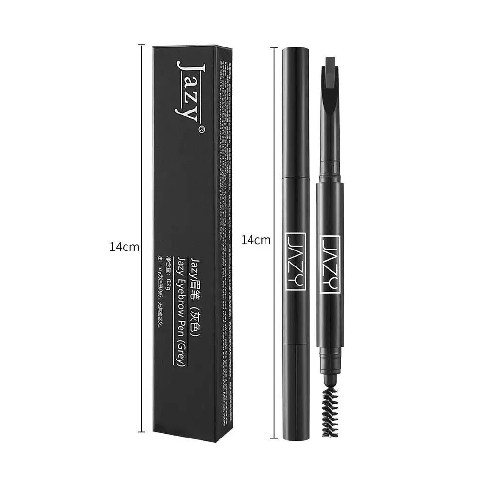 Double-ended ดินสอเขียนคิ้วกันน้ํา Long Lasting Super Slim Head Microblading Eyebrow Tattoo ปากกาพร้อมแปรงแต่งหน้าเครื่องมือ