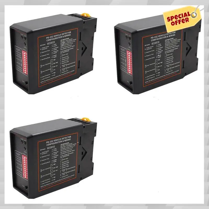 24-Hour Delivery 3X Smart Parking Double Channel Vehicle Exit Car Loop Detector PD232 Loop Detector
