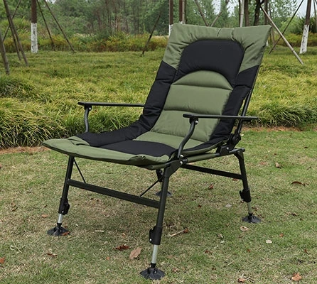 Outdoor Army Green Beach Chair Folding Portable Fishing Tackle Carp Fishing Bed