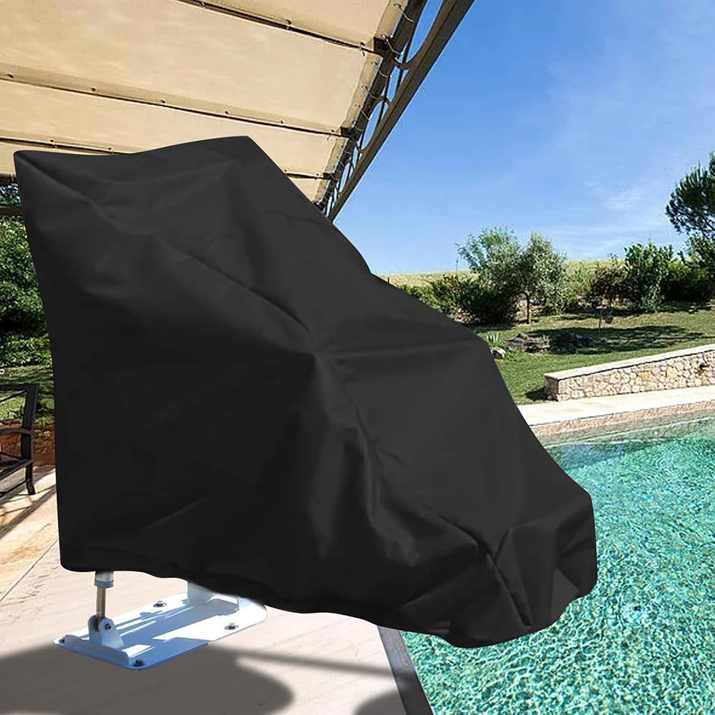 Heavy Duty Pool Lift Chair Cover with Waterproof Coating Ventilation Design and Secure Fixings for Long Term Outdoor Protection