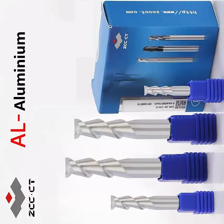 

1pcs AL-2E-D20.0 AL-2E ZCC.CT Solid hard alloy tungsten steel end mill AL-2E-D20.0 Double-edged for aluminum Flat End Mills