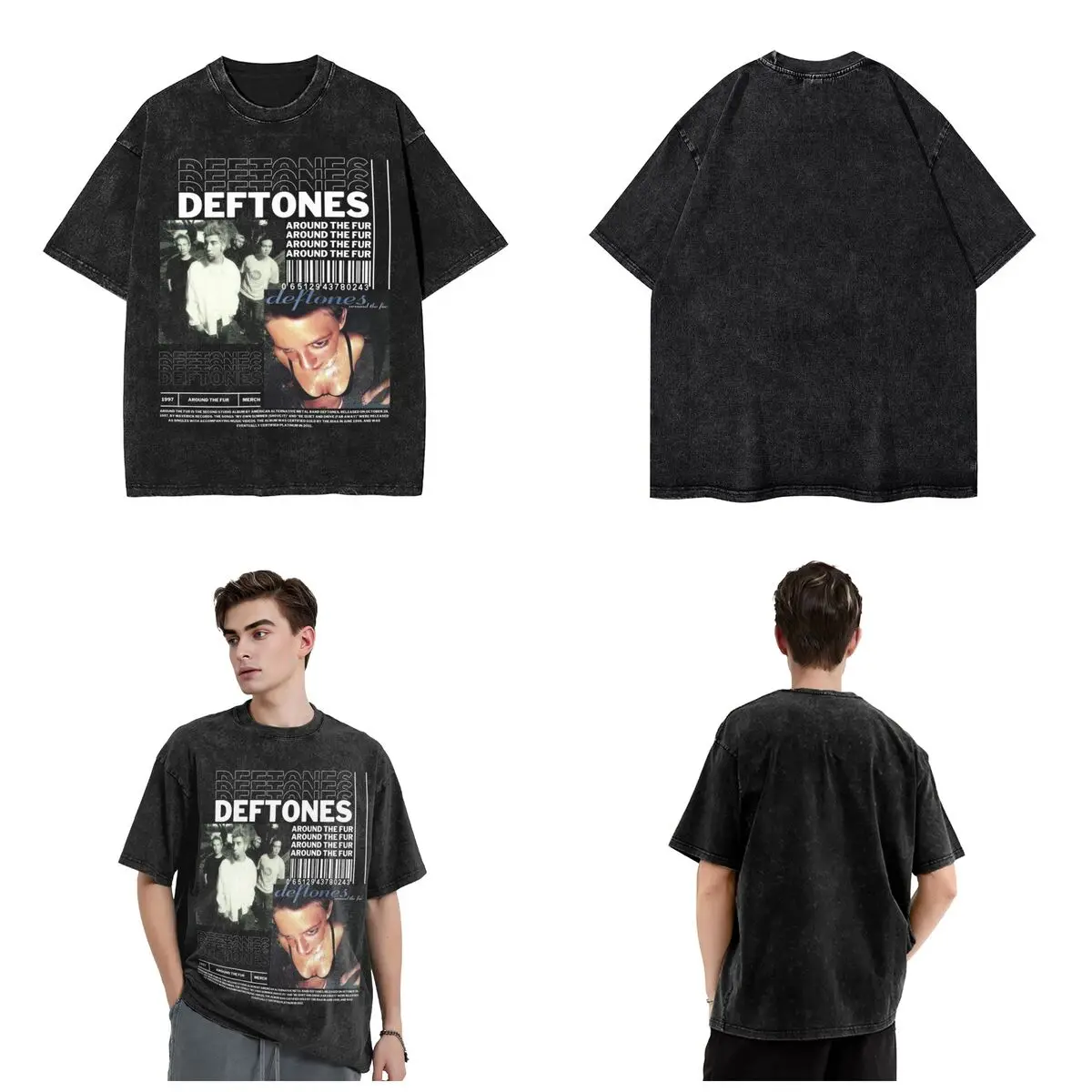 Deftones Around The Fur T Shirt Streetwear for Men Women Deftones Art For Fan Vintage T-Shirt Oversize Streetwear