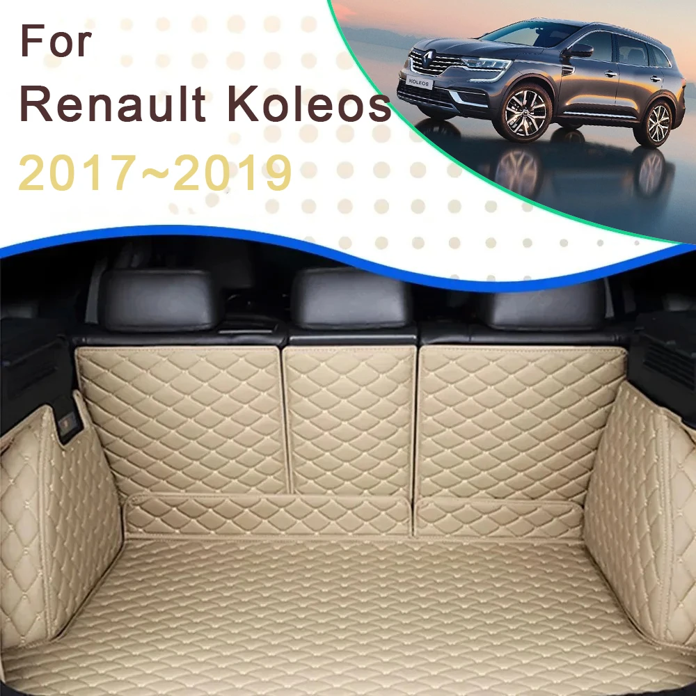 

Car Trunk Cargo Liner For Renault Koleos Samsung QM6 HC 2017 2018 2019 Rug Rear Boor Mats Carpet Storage Pads Auto Accessories