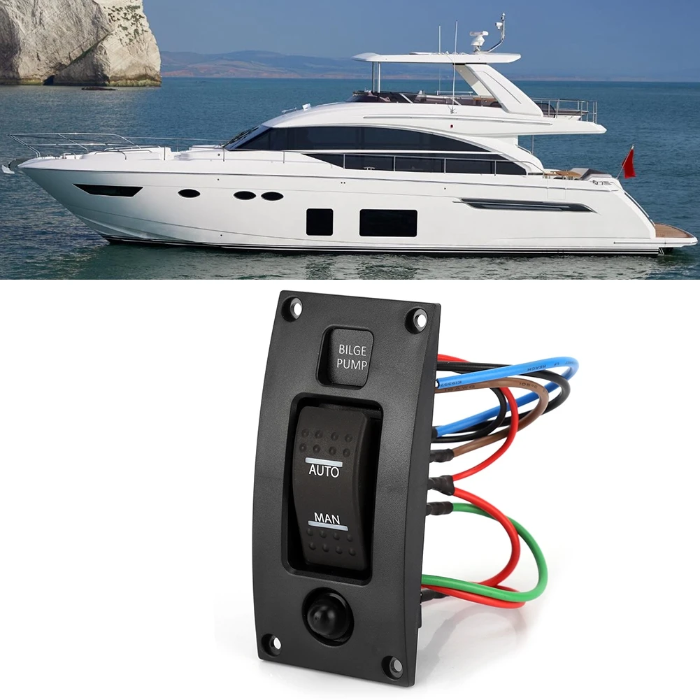 

Кулисный трюмный насос Кулисный насос ВКЛ. Выкл. Панель и автоматический выключатель рокерного трюмного насоса Deluxe LED