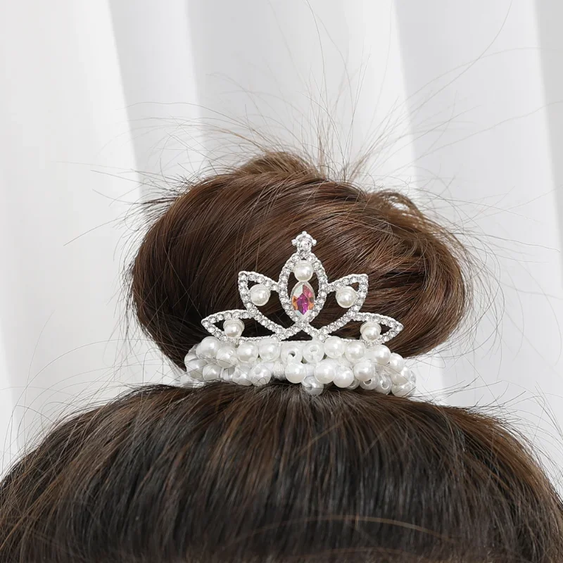 女の子のためのビーズとプリンセスのヘアバンド,輪ゴム,女の子のための弾性ヘアバンド,スタイリングアクセサリー,新しいファッション