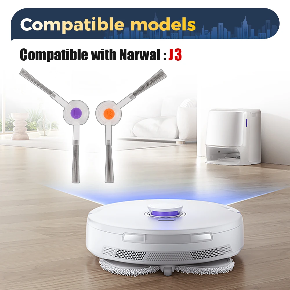 Wear Resistant Side Brush For Narwal Freo Freo X Ultra Freo X Plus Freo Z Ultra J4 J4 Lite J3 K1 Robot Vacuum Cleaner Parts - view 3