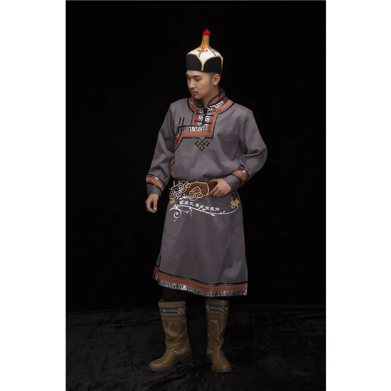 Mongolische Robe, ethnische Minderheit, Bühnenkostüm, tägliche Hochzeit, ohne Hut