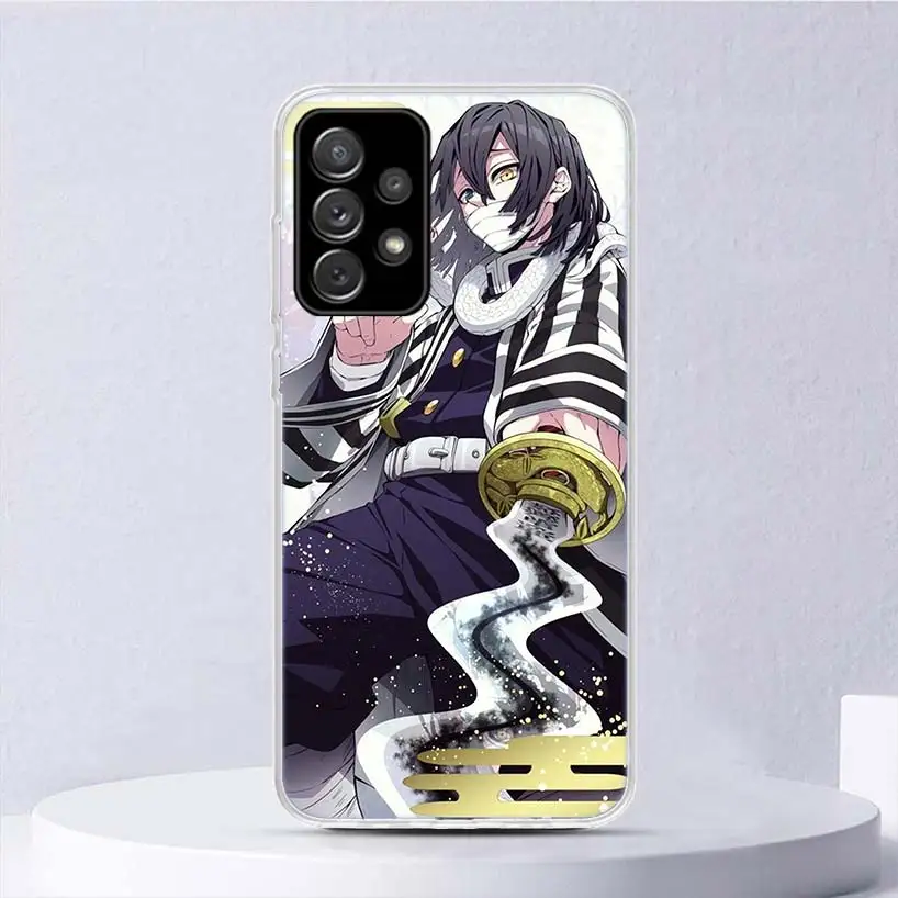 Demon Slayer Iguro Obanai miękkie etui do Samsung Galaxy A52 A53 A54 A32 A34 A22 A24 A12 A14 etui na telefon A33 A23 A13 A02S A03S A04