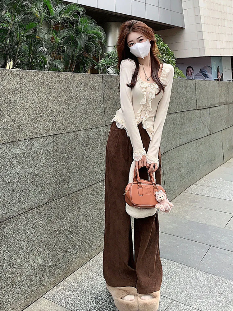 Fashion Simple Classical Knitted Sweater Gyaru O-Neck Long Sleeve Solid Pullovers Slim Chic Autumn Winter Jumper Y2K Streetwear