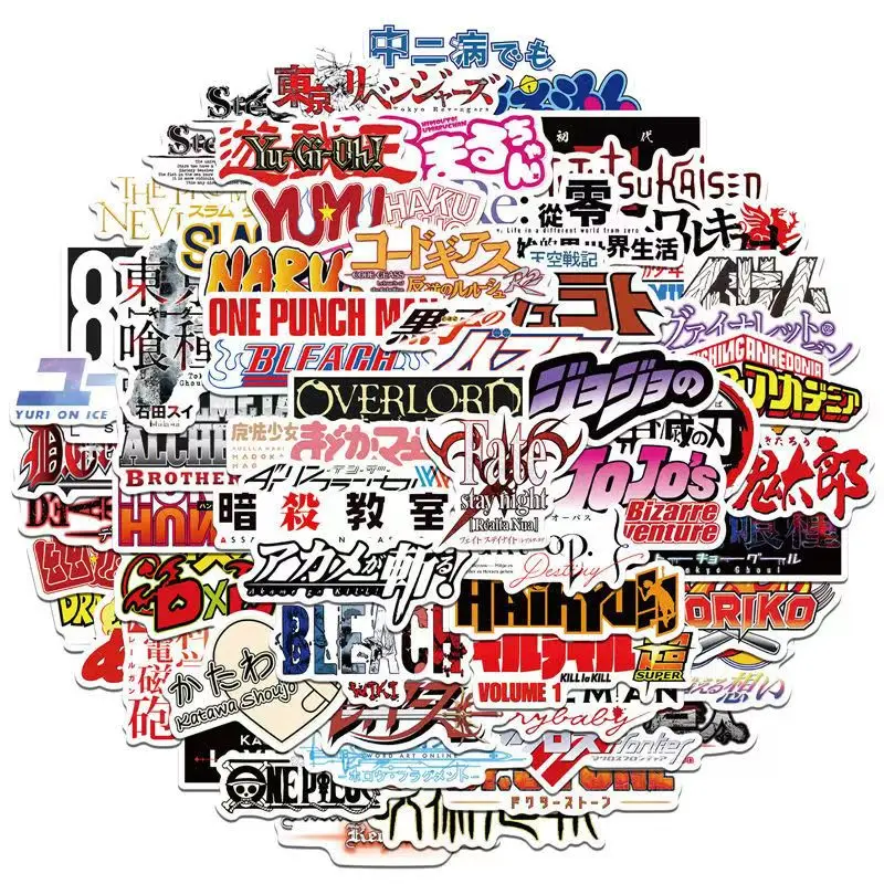 Cartoon Animation Logo Sticker Graffiti Stickers DIY Notebook Skateboard Phone Case Decoration Stickers Kids Toy Decals Stickers